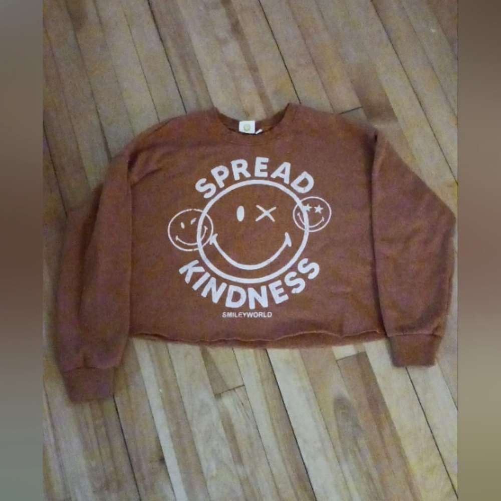 Target- SMILEYWORLD Cropped Sweatshirt